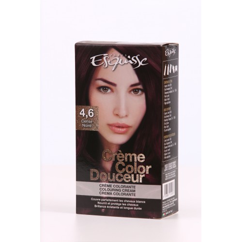 Crème Colorante Cheveux ESQUISSE - N° 4.6 CERISE NOIRE