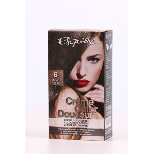 Crème Colorante Cheveux ESQUISSE - N° 6 BLOND FONCÉ