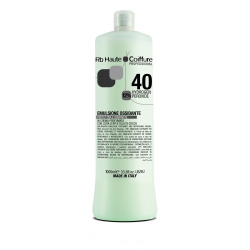 x 12 Oxydants &agrave; la cire d'abeille - Haute coiffure RB - 40 Volume - 12 x 1000ml